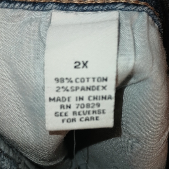 Rue+ Distressed Plus Size Denim Skirt Size 2X - Picture 6 of 11